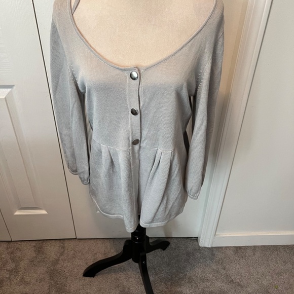 Nine West size L cotton blend top - Picture 12 of 14